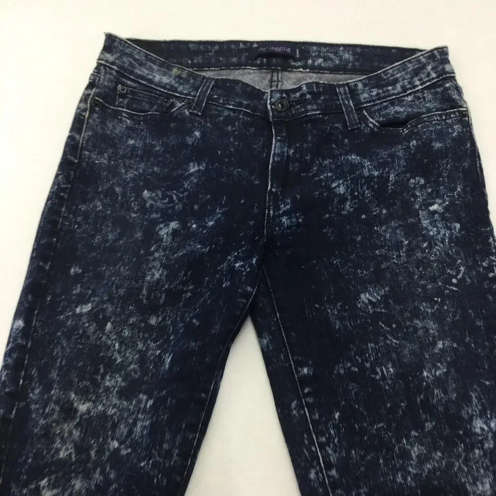 Levis 535 Legging Jegging Jeans Juniors 13 Blue Acid Wash Slim Stretch Denim